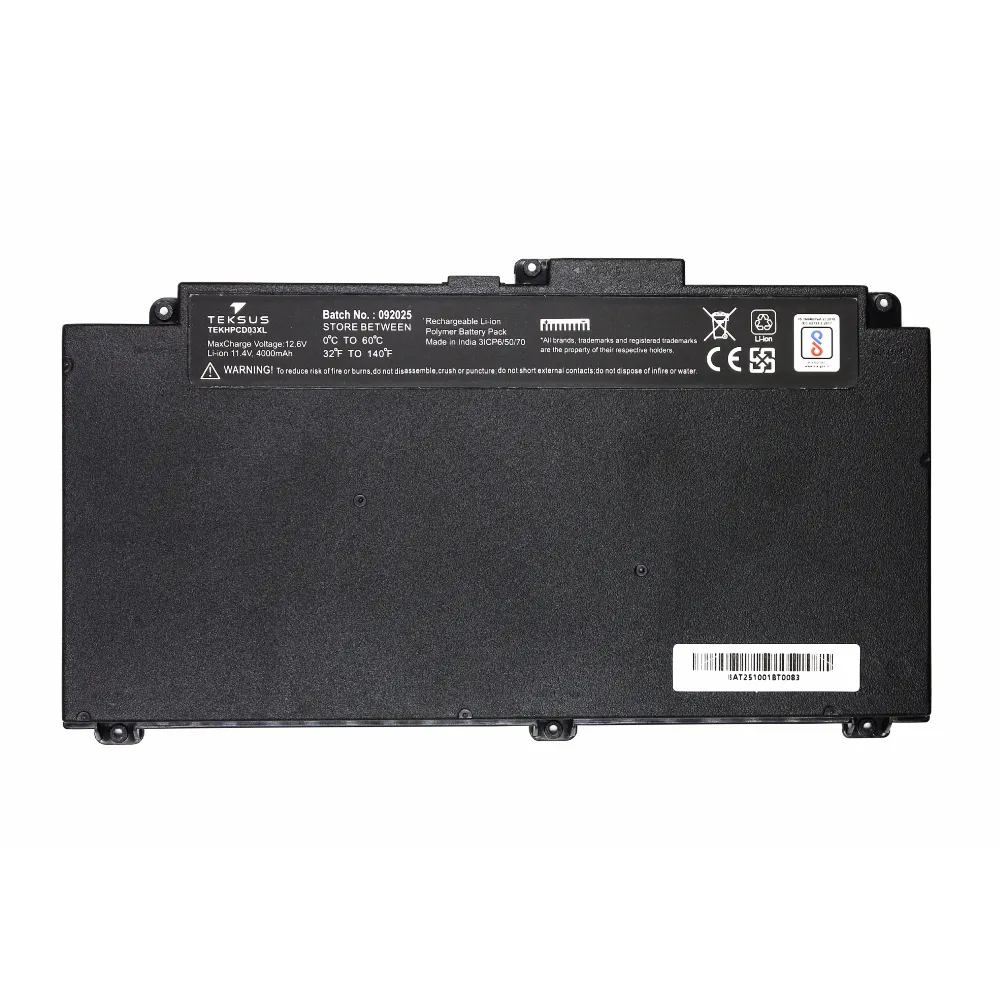 Teksus Laptop Battery Compatible For HP ProBook 645 G4 | CD03XL view 2